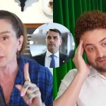 Penélope Nova, Flávio Bolsonaro e Felipe Reis (Foto: Youtube)
