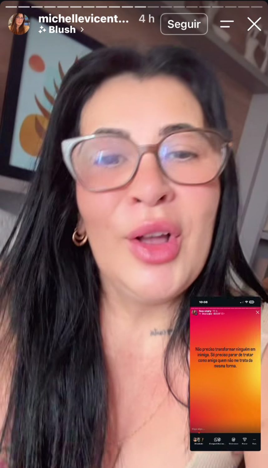 Crédito: Reprodução Instagram @michellevicentexavier