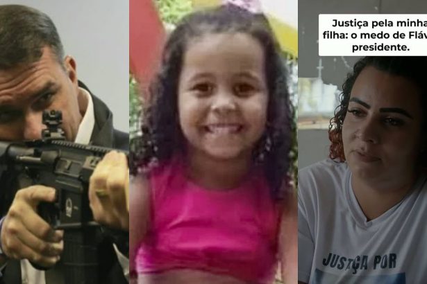 Flávio Bolsonaro, Ana Clara e Cristiane (Foto: Montagem/ Instagram)