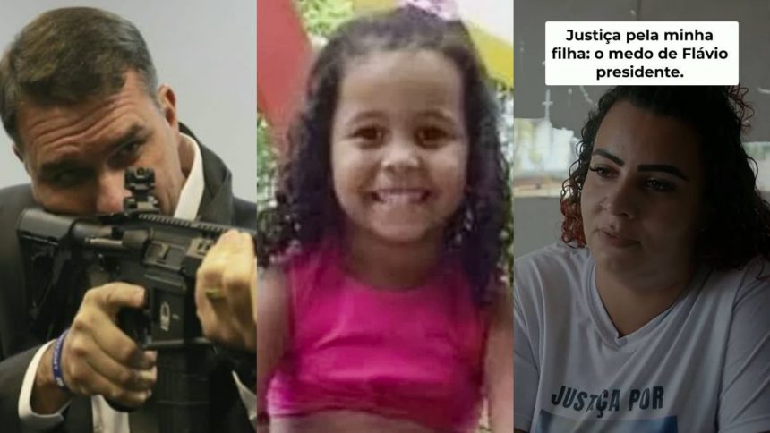 Flávio Bolsonaro, Ana Clara e Cristiane (Foto: Montagem/ Instagram)