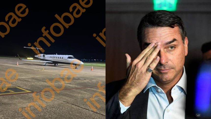Flávio Bolsonaro deixa o Brasil